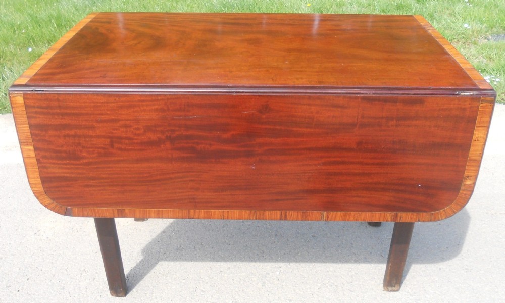Georgian mahogany Dropleaf Dining Table  View XI