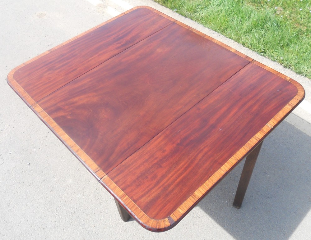 Georgian mahogany Dropleaf Dining Table  View XIII