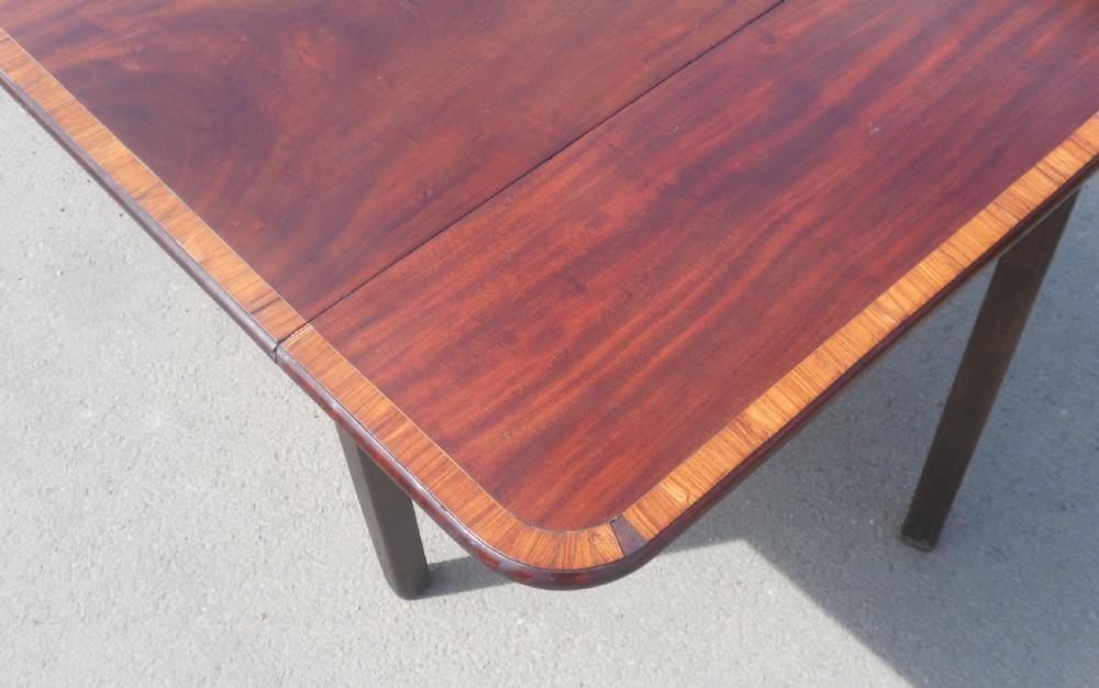 Georgian mahogany Dropleaf Dining Table  View XIV