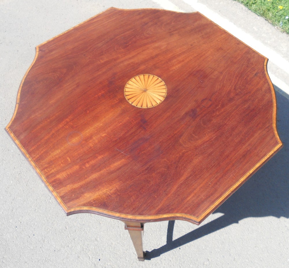Edwardian Inlaid Mahogany Centre Table  View III