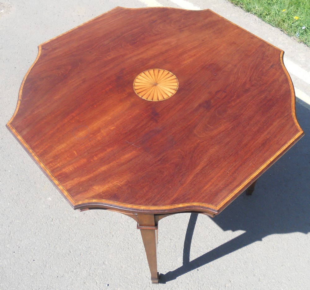 Edwardian Inlaid Mahogany Centre Table  View IV