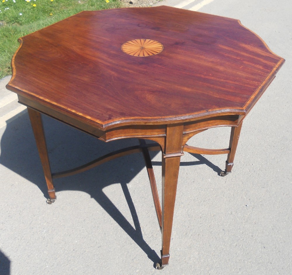 Edwardian Inlaid Mahogany Centre Table  View VII