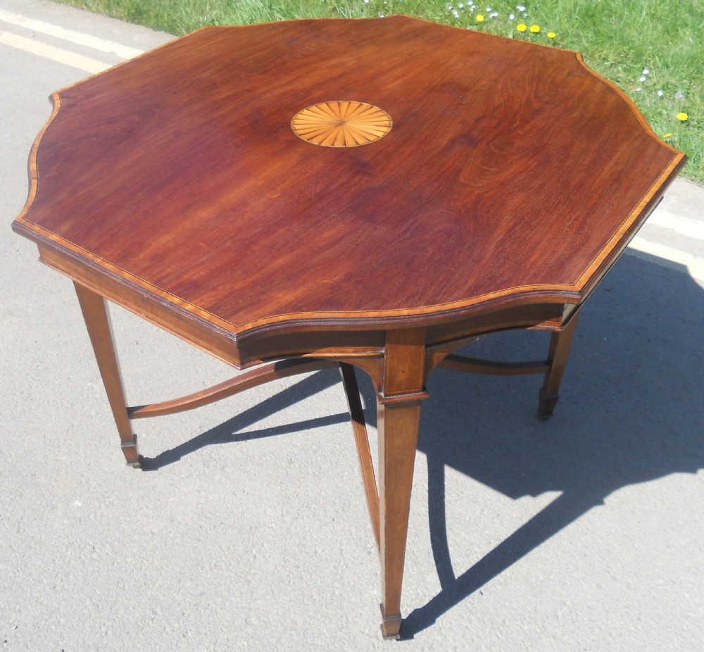 Edwardian Inlaid Mahogany Centre Table  View VIII