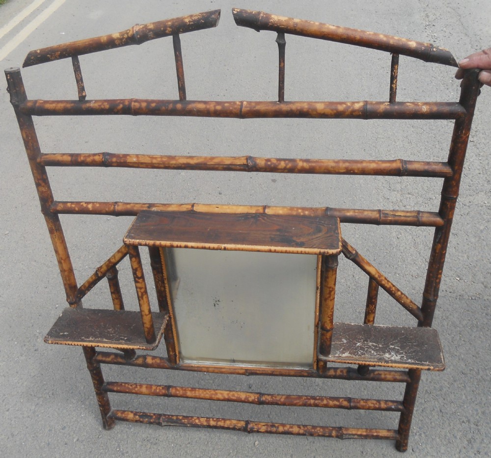 Victorian Bamboo Overmantel Mirror  View III