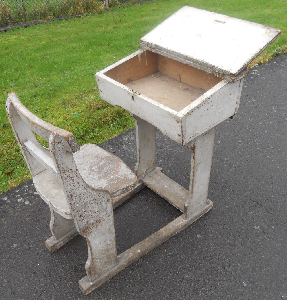 Edwardian Painted School Desk  View XI