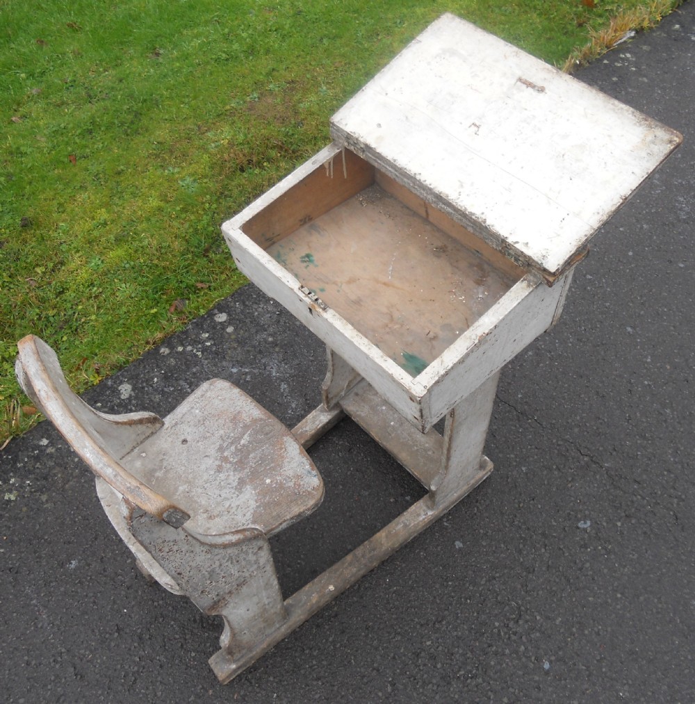 Edwardian Painted School Desk  View XII