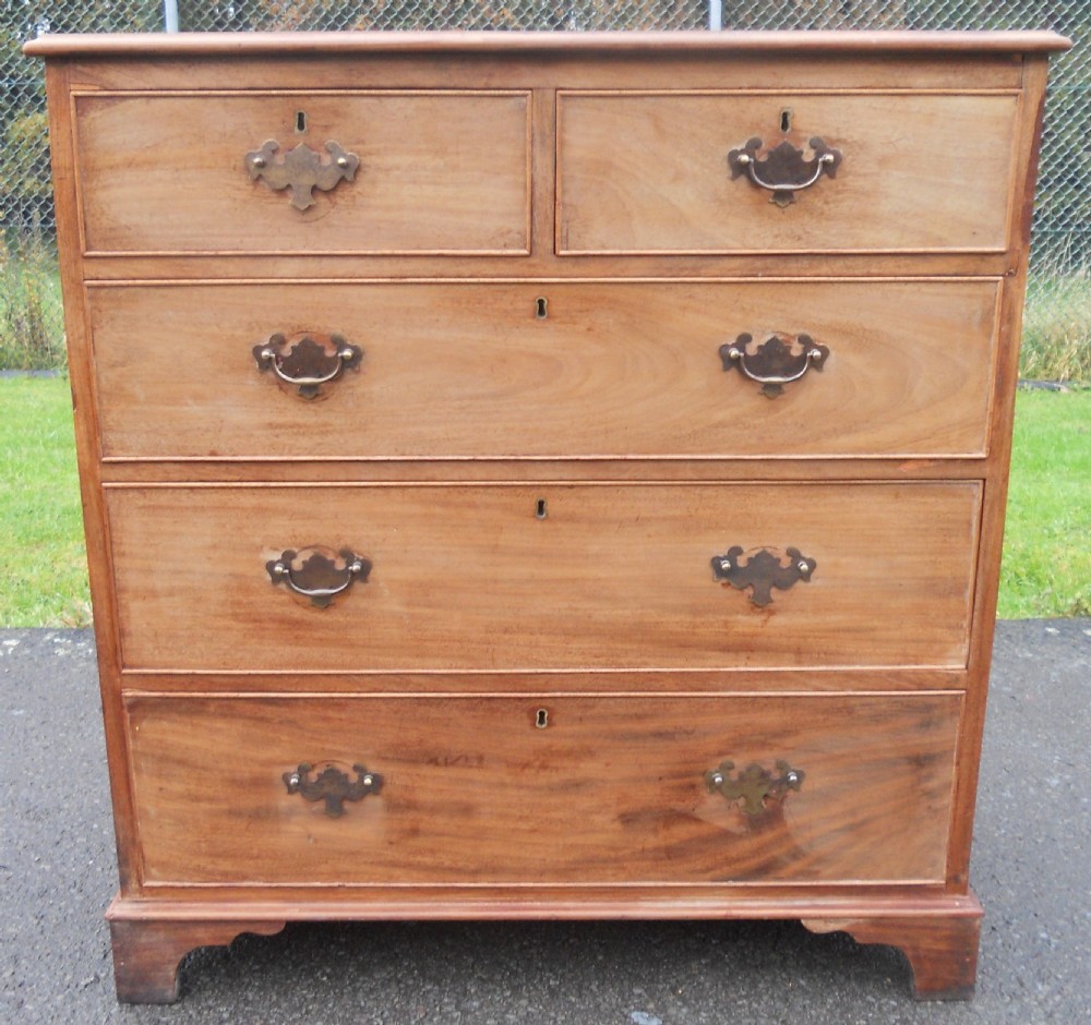 Georgian Faded Mahogany Chest of Drawers  View II