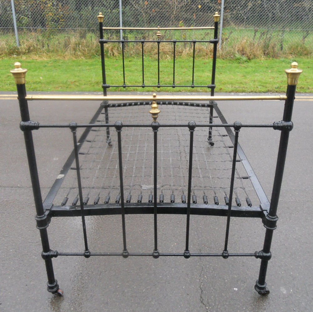 Victorian Brass & Iron Large Single Bed