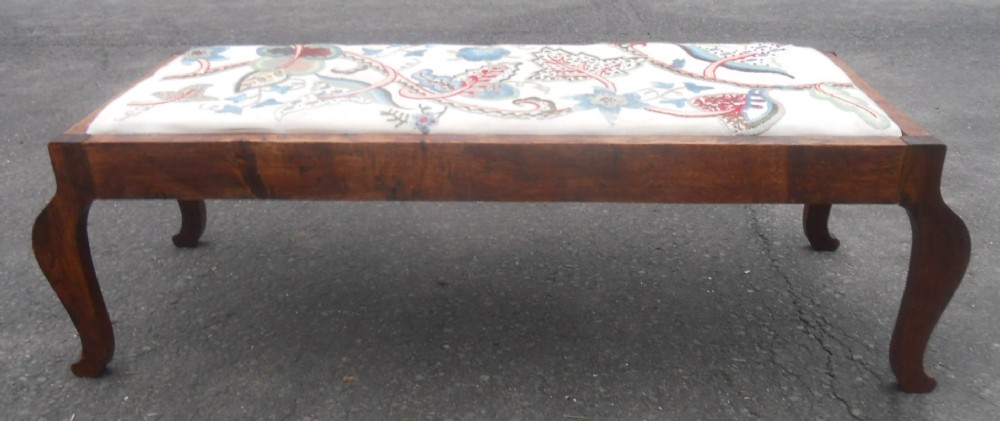 Arts & Crafts Long Oak Footstool