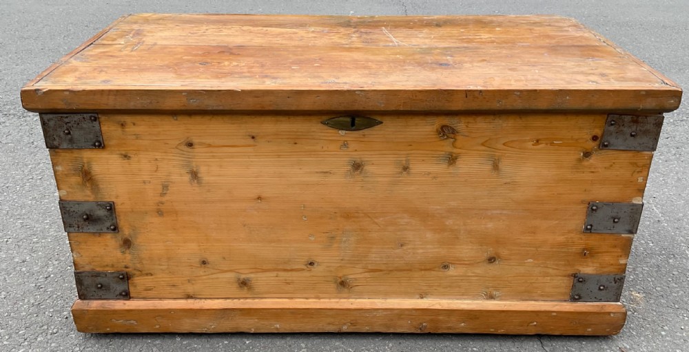 Victorian Pine Blanket Box  View II
