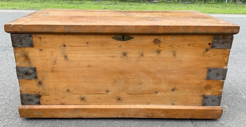 Victorian Pine Blanket Box  View III
