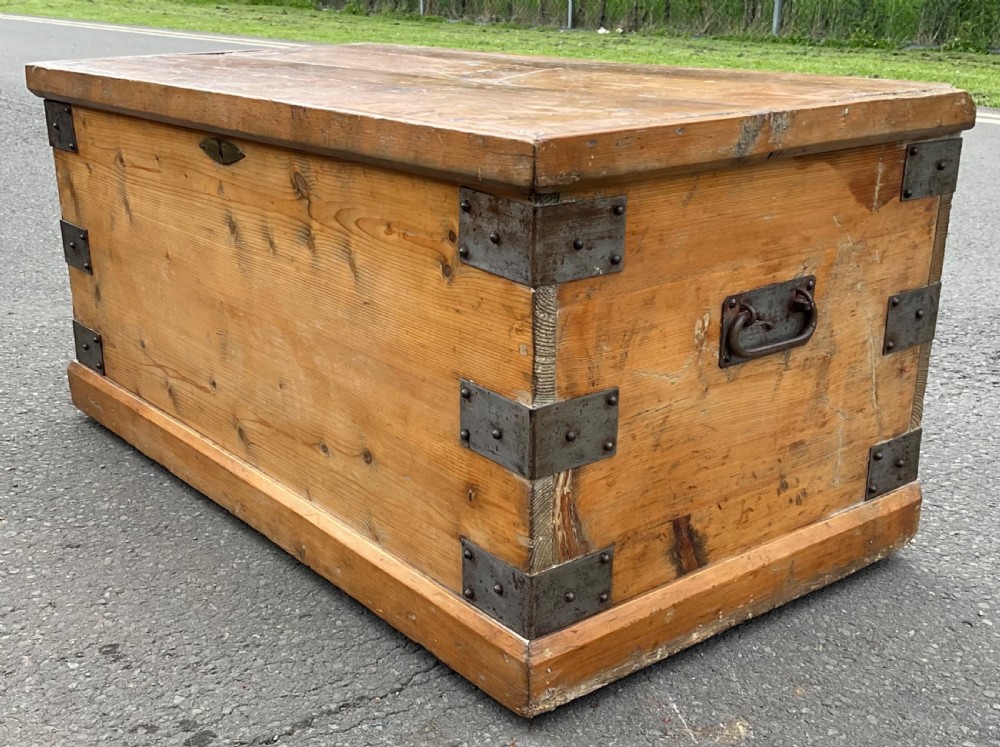 Victorian Pine Blanket Box  View IV