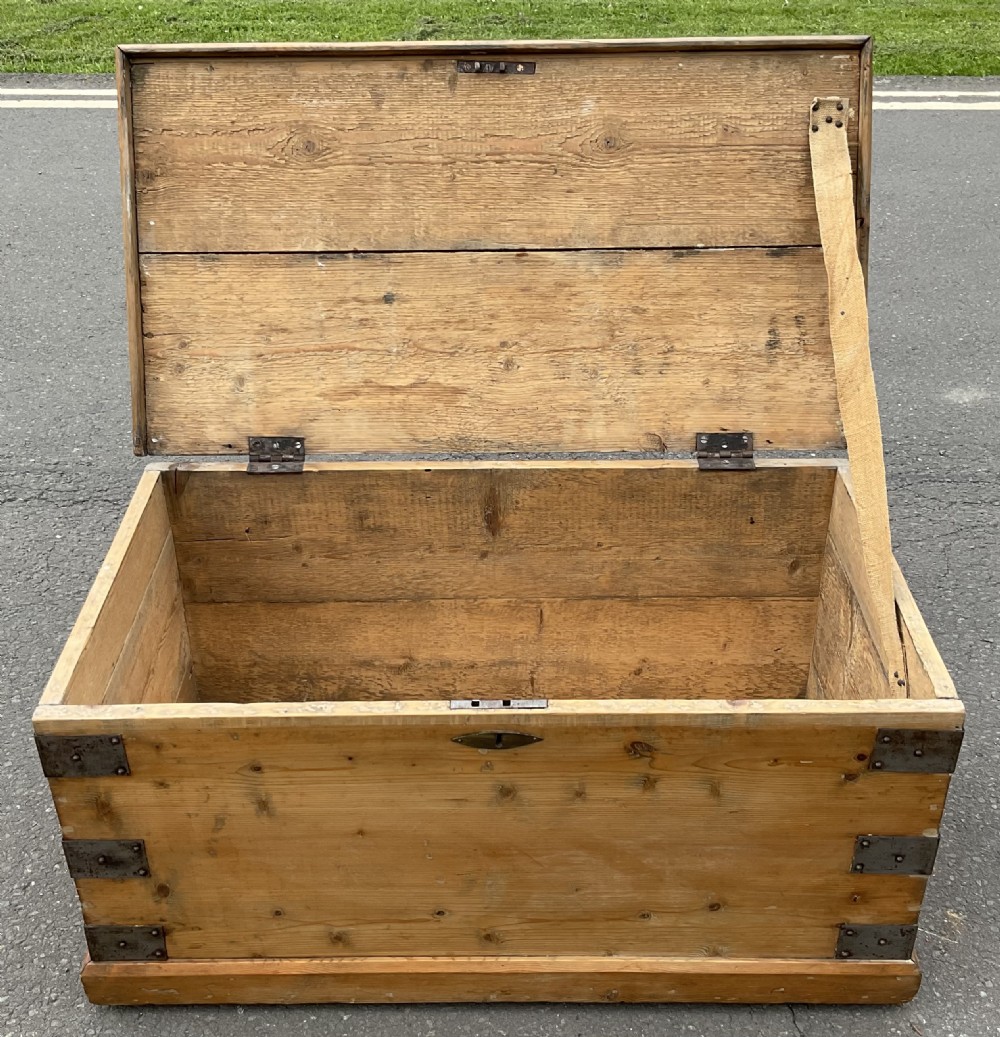 Victorian Pine Blanket Box  View V