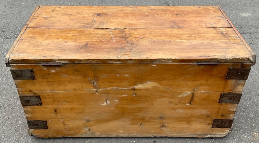 Victorian Pine Blanket Box  View X
