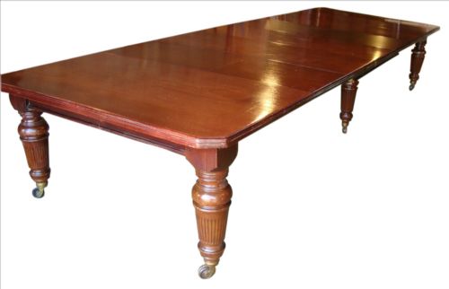 PAIR OF VICTORIAN EXTENDING CAMPAIGN DINING TABLES - ADDITIONAL PHOTO 2