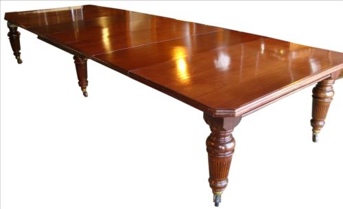 PAIR OF VICTORIAN EXTENDING CAMPAIGN DINING TABLES - ADDITIONAL PHOTO 3