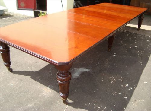 PAIR OF VICTORIAN EXTENDING CAMPAIGN DINING TABLES - ADDITIONAL PHOTO 6