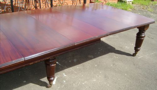 PAIR OF VICTORIAN EXTENDING CAMPAIGN DINING TABLES - ADDITIONAL PHOTO 9