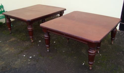 PAIR OF VICTORIAN EXTENDING CAMPAIGN DINING TABLES - ADDITIONAL PHOTO 11