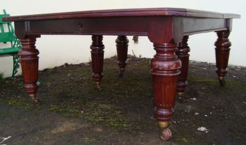 PAIR OF VICTORIAN EXTENDING CAMPAIGN DINING TABLES - ADDITIONAL PHOTO 12