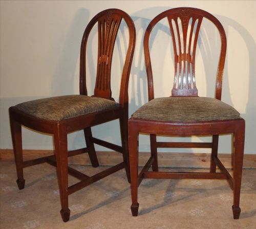 SET OF 8 GEORGIAN REVIVAL MAHOGANY DINING CHAIRS - ADDITIONAL PHOTO 1