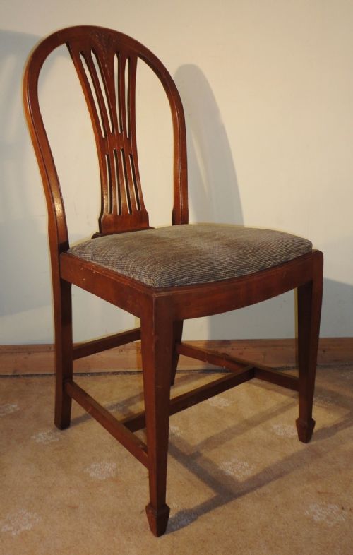 SET OF 8 GEORGIAN REVIVAL MAHOGANY DINING CHAIRS - ADDITIONAL PHOTO 3