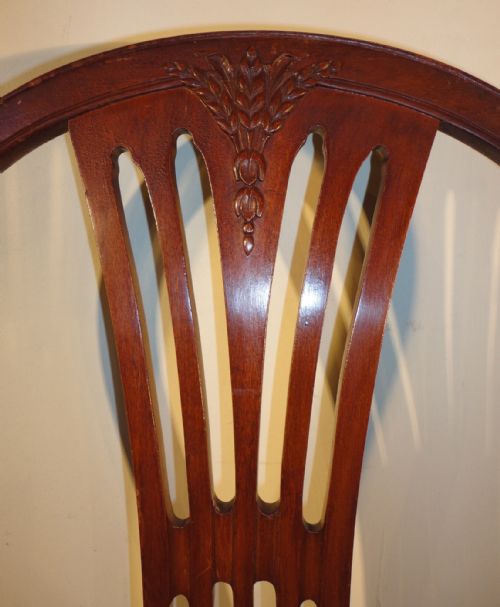 SET OF 8 GEORGIAN REVIVAL MAHOGANY DINING CHAIRS - ADDITIONAL PHOTO 4