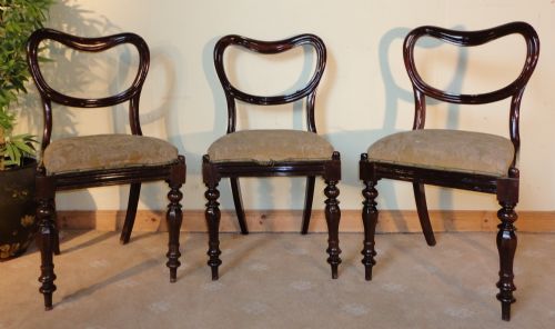 SET OF SIX LATE REGENCY ROSEWOOD DINING CHAIRS 6 - ADDITIONAL PHOTO 1
