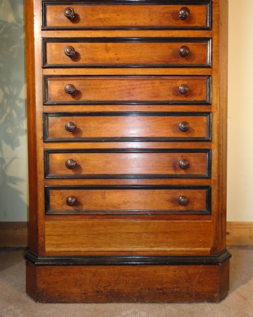 VICTORIAN AESTHETIC STYLE WALNUT COLLECTORS CHESTCABINET C1870 - ADDITIONAL PHOTO 2
