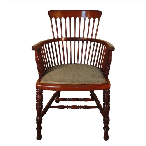 shoolbred walnut windsor chair - CATEGORY: ANTIQUE CHAIRS - DATED VICTORIAN