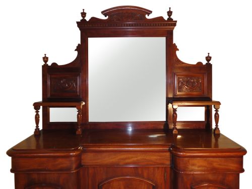 VICTORIAN MAHOGANY MIRRORBACK SIDEBOARD - ADDITIONAL PHOTO 2