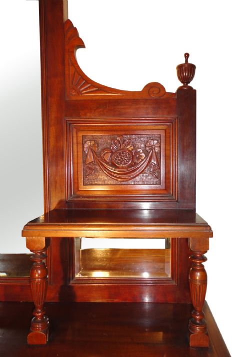 VICTORIAN MAHOGANY MIRRORBACK SIDEBOARD - ADDITIONAL PHOTO 4