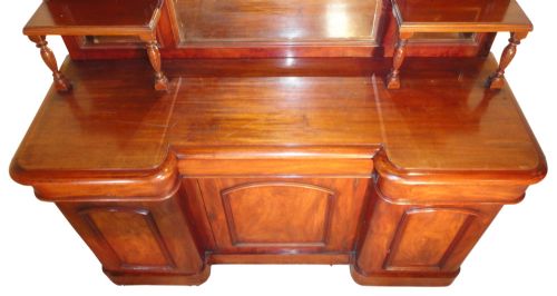 VICTORIAN MAHOGANY MIRRORBACK SIDEBOARD - ADDITIONAL PHOTO 5