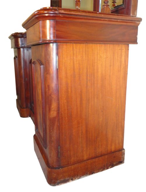 VICTORIAN MAHOGANY MIRRORBACK SIDEBOARD - ADDITIONAL PHOTO 8