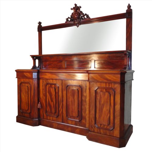 VICTORIAN MAHOGANY MIRRORBACK SIDEBOARD - ADDITIONAL PHOTO 1