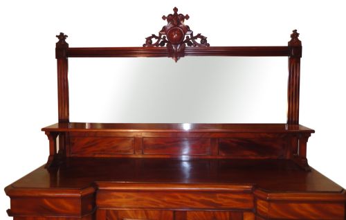 VICTORIAN MAHOGANY MIRRORBACK SIDEBOARD - ADDITIONAL PHOTO 2