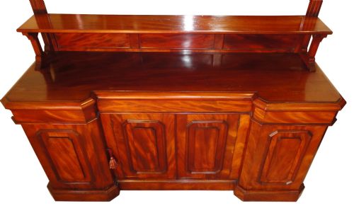 VICTORIAN MAHOGANY MIRRORBACK SIDEBOARD - ADDITIONAL PHOTO 5