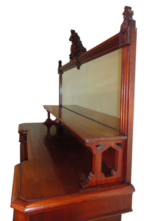 VICTORIAN MAHOGANY MIRRORBACK SIDEBOARD - ADDITIONAL PHOTO 7