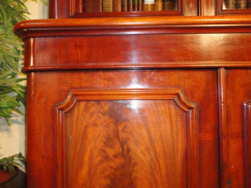 VICTORIAN MAHOGANY GLAZED BOOKCASE - ADDITIONAL PHOTO 6