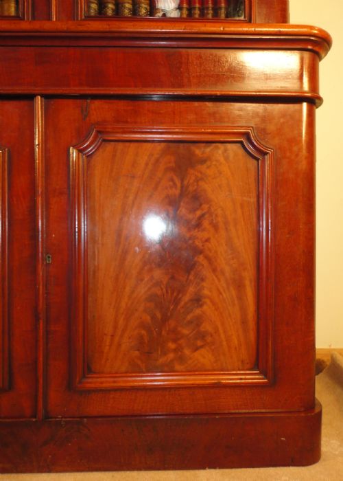VICTORIAN MAHOGANY GLAZED BOOKCASE - ADDITIONAL PHOTO 8