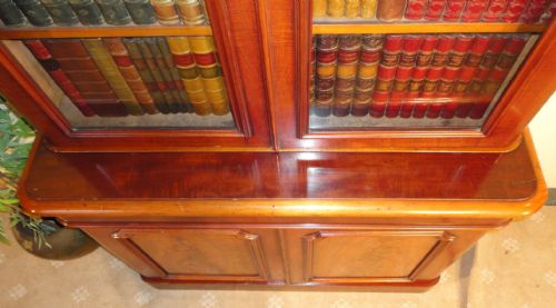 VICTORIAN MAHOGANY GLAZED BOOKCASE - ADDITIONAL PHOTO 9