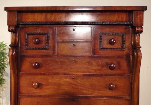 VICTORIAN MAHOGANY SCOTTISH CHEST OF DRAWERS - ADDITIONAL PHOTO 2