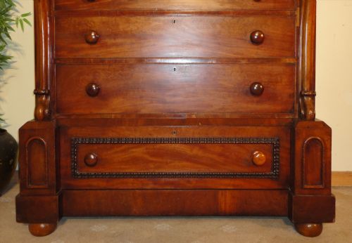 VICTORIAN MAHOGANY SCOTTISH CHEST OF DRAWERS - ADDITIONAL PHOTO 3