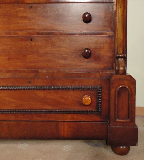 VICTORIAN MAHOGANY SCOTTISH CHEST OF DRAWERS - ADDITIONAL PHOTO 7