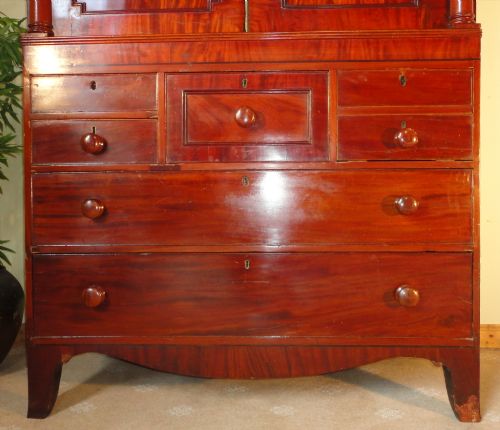 REGENCY MAHOGANY LINEN PRESS - ADDITIONAL PHOTO 3