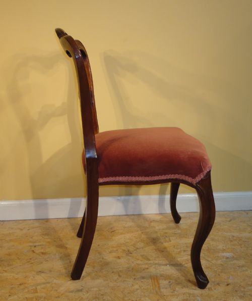 SET OF 8 EARLY VICTORIAN ROSEWOOD BALLOONBACK DINING CHAIRS - ADDITIONAL PHOTO 8