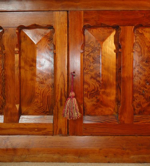 VICTORIAN GOTHIC REVIVAL PITCH PINE BUREAU BOOKCASE 19TH CENTURY - ADDITIONAL PHOTO 8