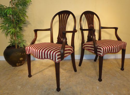 SET OF 8 GEORGIAN STYLE MAHOGANY HOOPBACK DINING CHAIRS C1900 - ADDITIONAL PHOTO 6