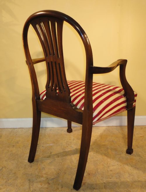 SET OF 8 GEORGIAN STYLE MAHOGANY HOOPBACK DINING CHAIRS C1900 - ADDITIONAL PHOTO 9
