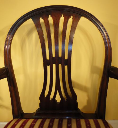 SET OF 8 GEORGIAN STYLE MAHOGANY HOOPBACK DINING CHAIRS C1900 - ADDITIONAL PHOTO 12